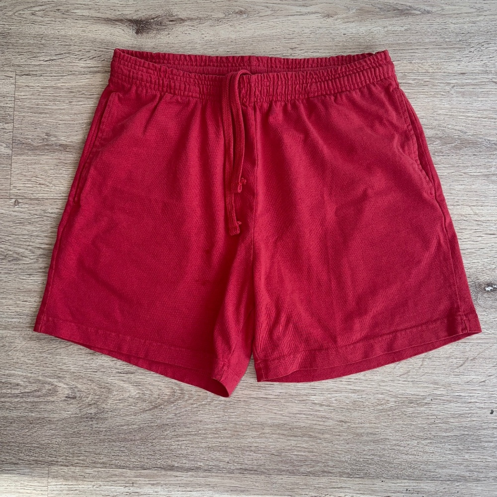 TALENTLESS Unisex Jersey Everyday Sweat Shorts 5" Red M Medium